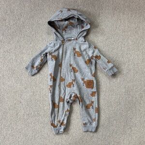 Mini Rodini Gray One Piece with Fox print